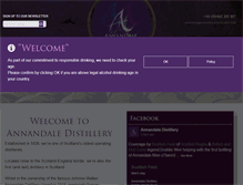 Tablet Screenshot of annandaledistillery.com